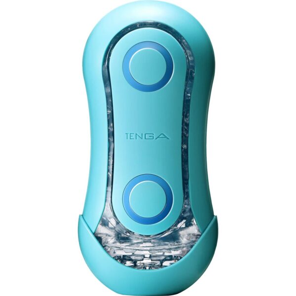 Мастурбатор Tenga Flip Orb — Ocean Blue, з можливістю зміни тиску та стимулювальними кульками всередині