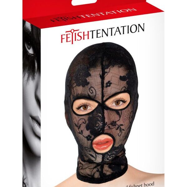 Капюшон для БДСМ Fetish Tentation Patterned fishnet hood