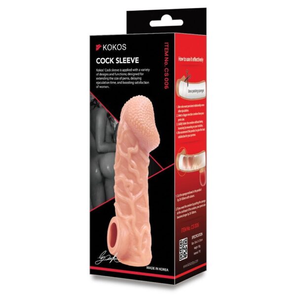 Насадка на член Kokos Cock Sleeve CS 006 L (м'ята упаквка!!!)