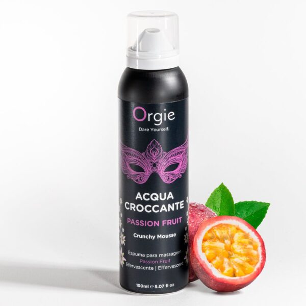 Масажна пінка Orgie – Acqua Croccante Passion Fruit (150 мл), ефект бульбашок, що лопаються