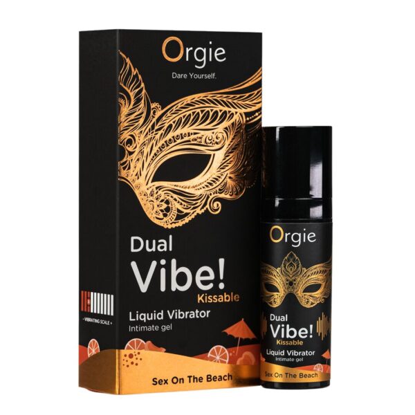 Рідкий вібратор Orgie - Dual Vibe! Sex On The Beach Kissable Liquid Vibrator (15 мл)