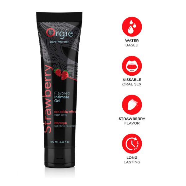 Лубрикант на водній основі Orgie - Lube Tube Strawberry (100 мл)