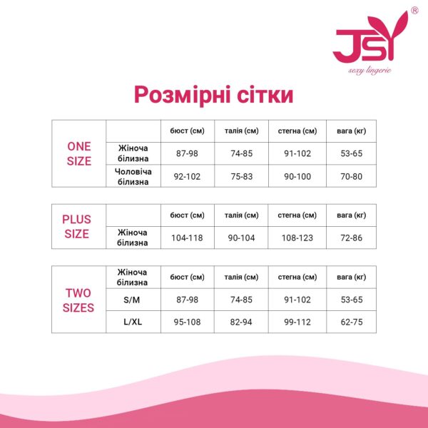 Еротичний комплект JSY 7739: трусики-стрінги, пояс для панчох і панчохи White One Size