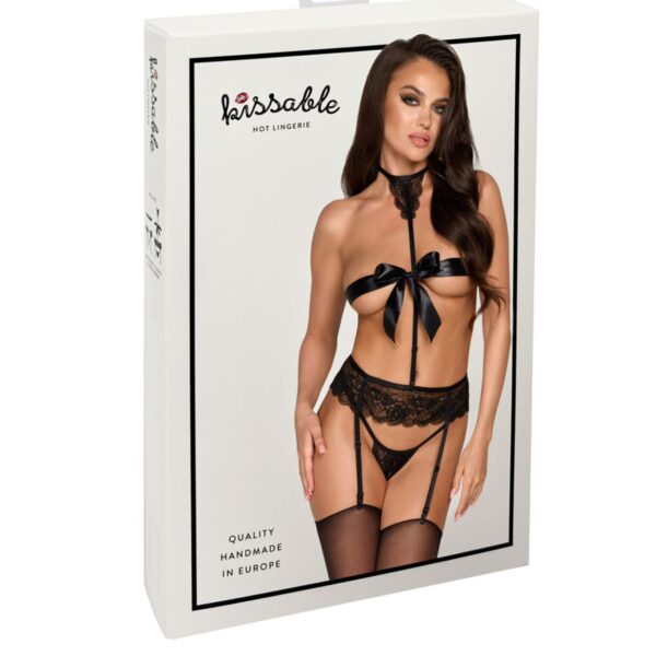Комплект Kissable Bondage Kiss Set Black L/XL