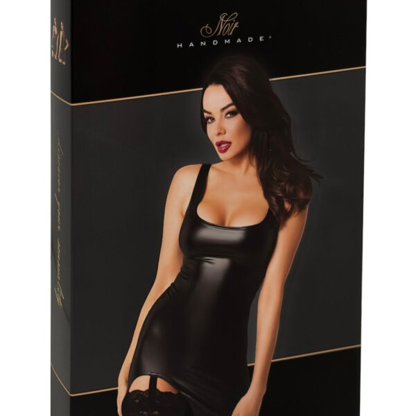 Сукня Noir Handmade F344 Powerwetlook dress with garter - L