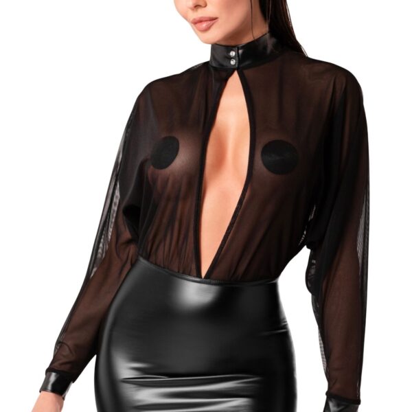 Сукня Noir Handmade F348 Powerwetlook and tulle dress - L