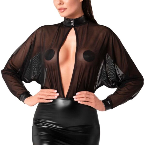 Сукня Noir Handmade F348 Powerwetlook and tulle dress - L