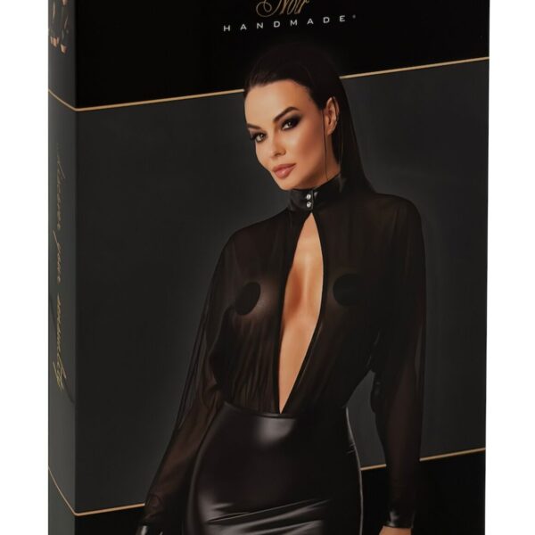 Сукня Noir Handmade F348 Powerwetlook and tulle dress - L