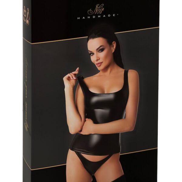 Топ Noir Handmade F346 Powerwetlook top - 3XL