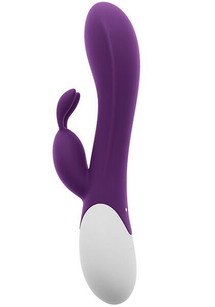Вібратор-кролик S Pleasures Premium Corabi Rabbit, фіолетовий, вушка для клітора, 16 режимів, нагрів