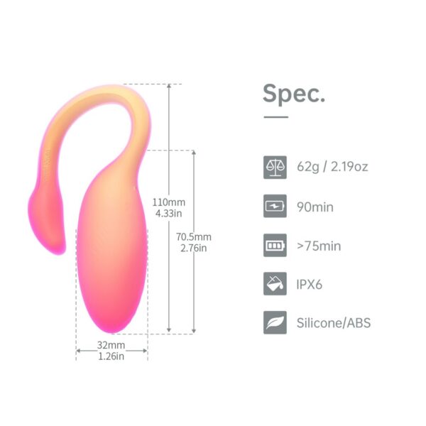 Смарт-віброяйце Magic Motion Flamingo Max Orange
