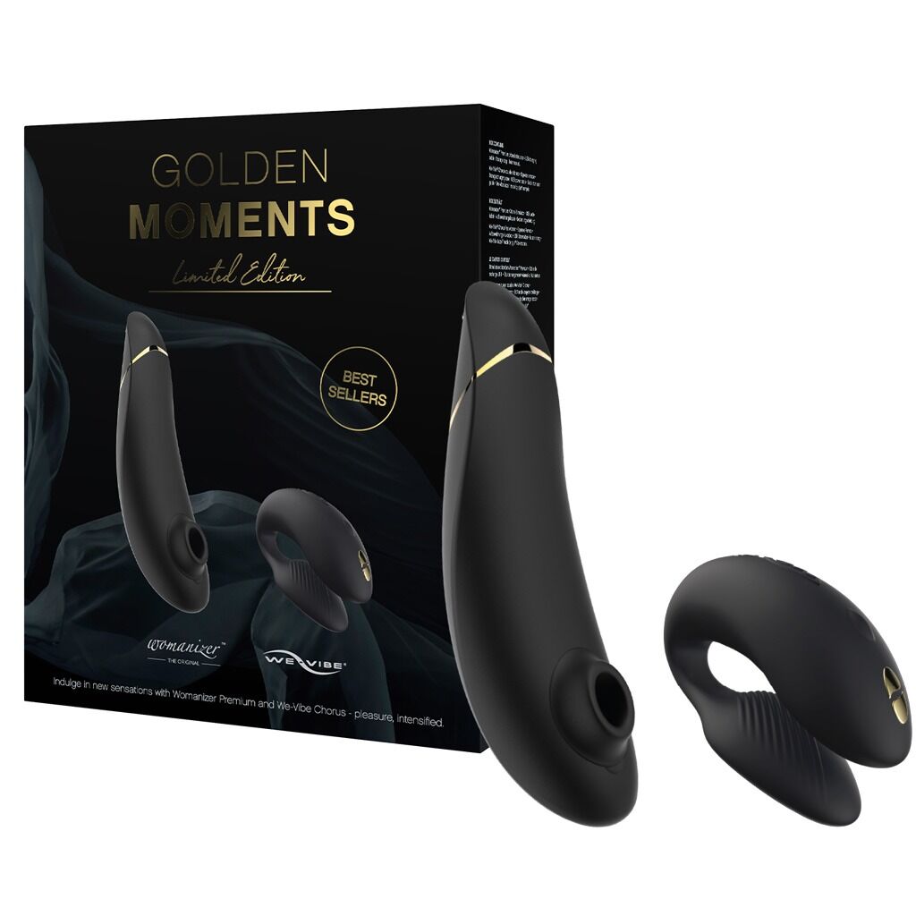 sx2518-24780514484415 Преміальний подарунковий набір Golden Moments: Womanizer Premium та We-Vibe Chorus Black