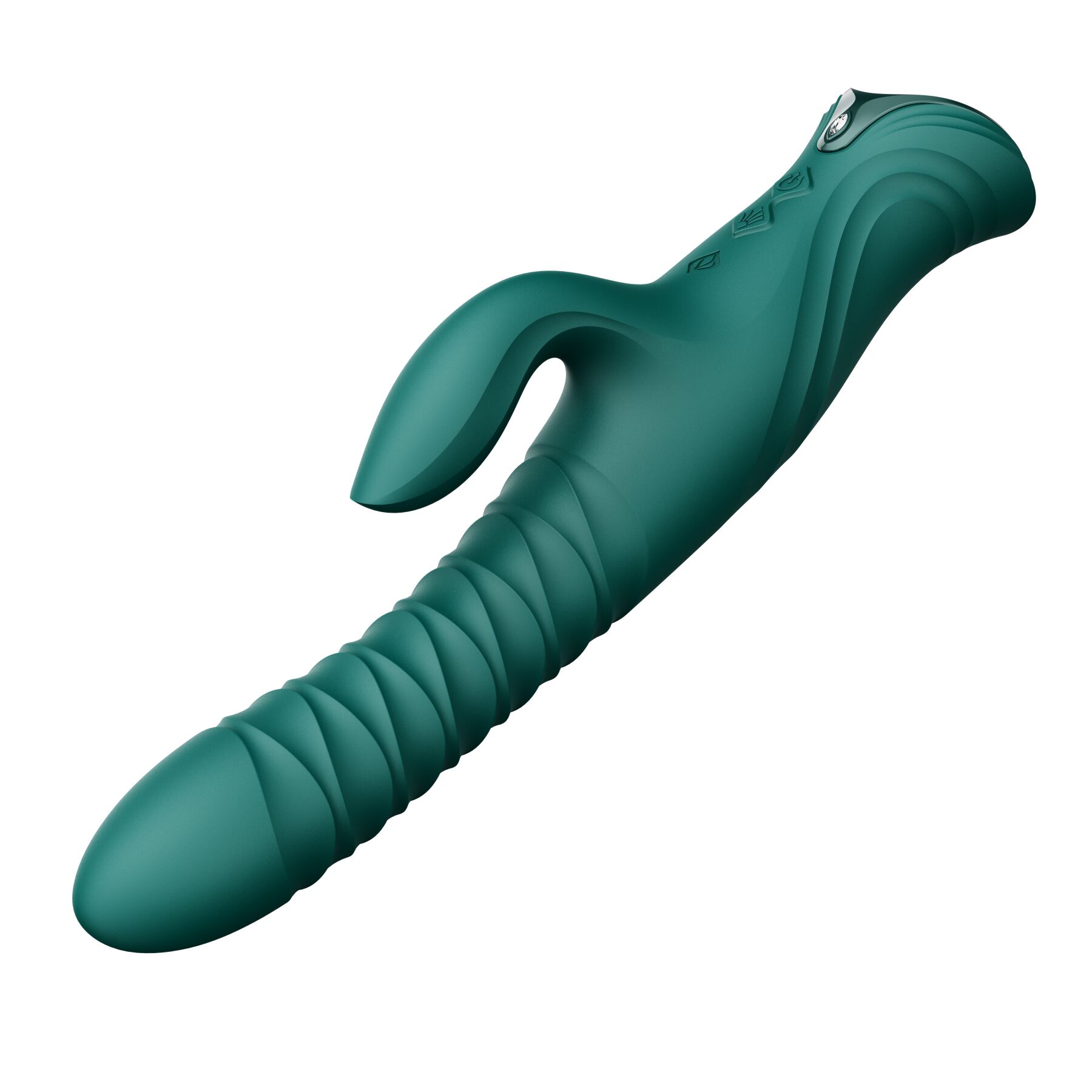 sx2687-22172467204701 Пульсатор-кролик з вібрацією Zalo Mose 2 Turquoise Green