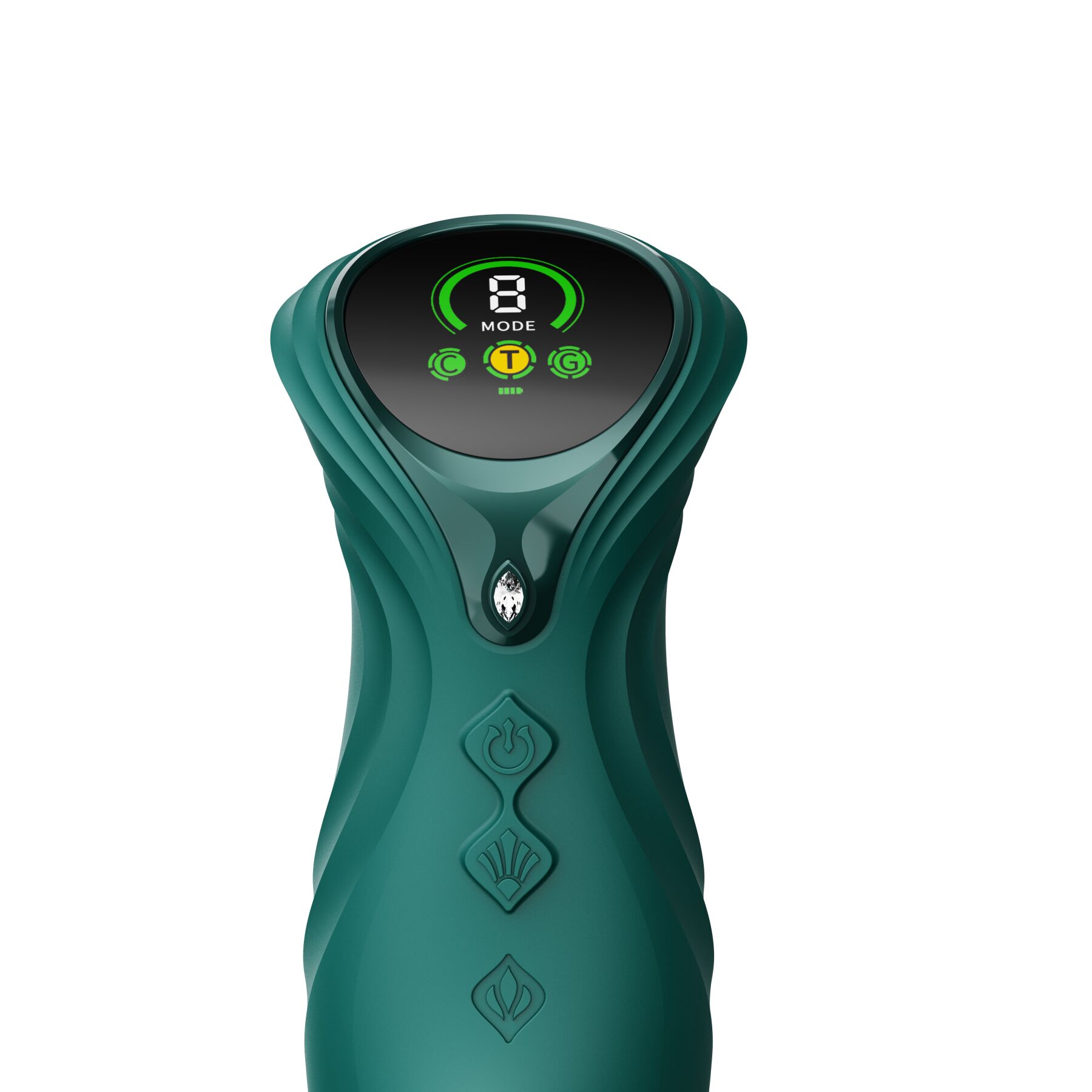 sx2687-40850135942243 Пульсатор-кролик з вібрацією Zalo Mose 2 Turquoise Green