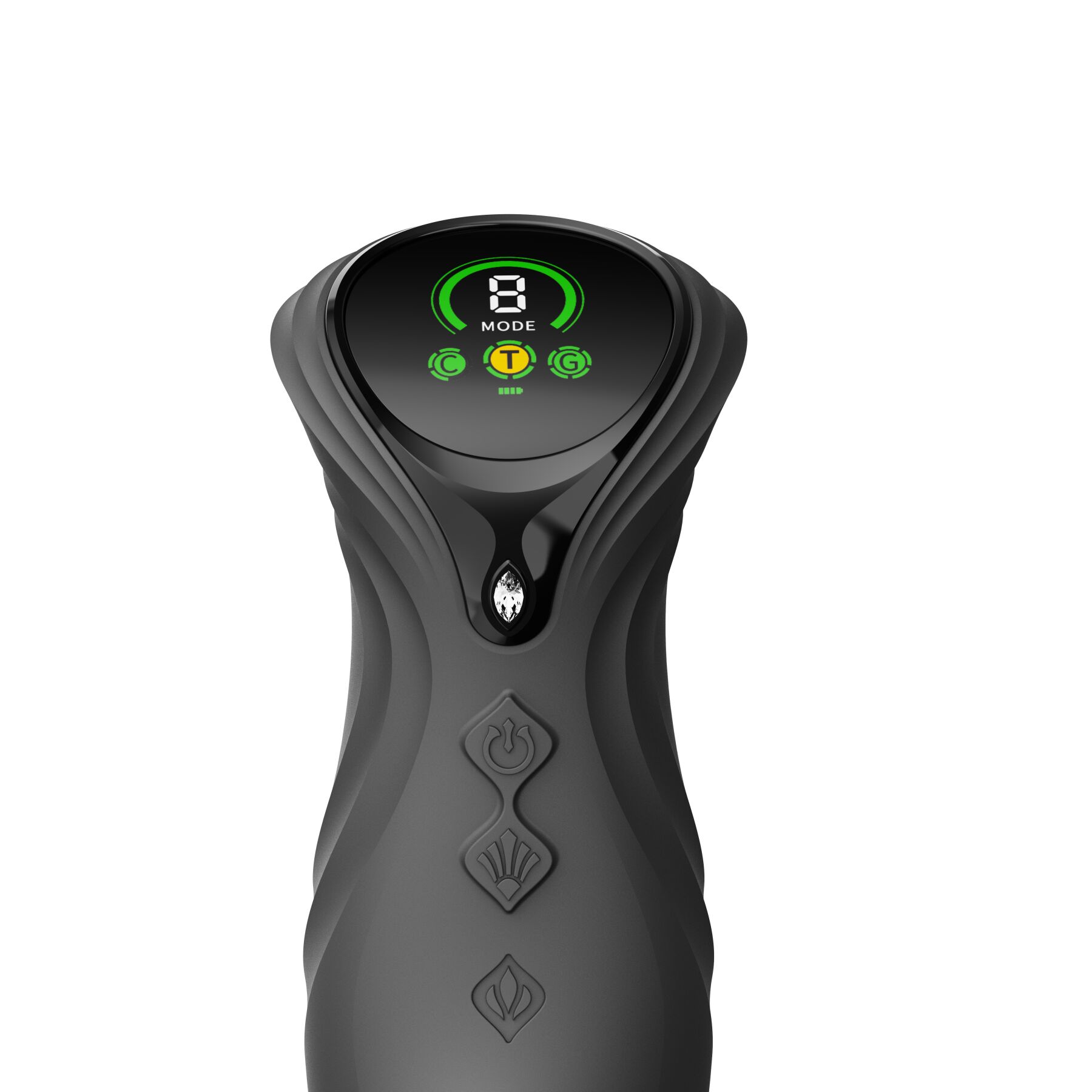 sx2688-14842622328114 Пульсатор-кролик з вібрацією Zalo Mose 2 Obsidian Black